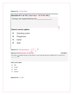 CS604 Operating Systems Quiz Solutions | PDF | Library (Computing ...