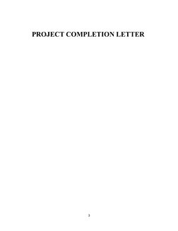 PROJECT COMPLETION LETTER 
3
