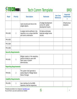 Business Requirements Document Template | PDF | Use Case | Software