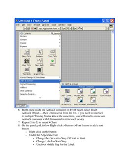 Using ActiveX in LabVIEW Tutorial | PDF | Array Data Structure | Areas ...