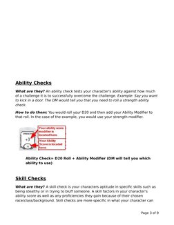 D&D 5E Ability and Combat Checks Guide | PDF | Dungeons & Dragons ...