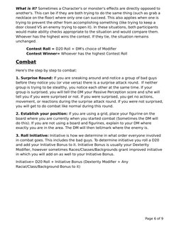 D&D 5E Ability and Combat Checks Guide | PDF | Dungeons & Dragons ...