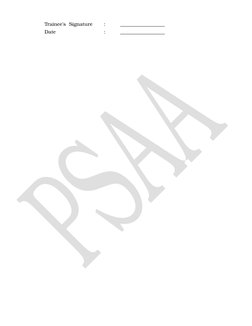 Trainee’
s  Signature 
:
 __________________
Date                          :
 __________________
