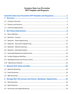 Symantec DLP RFP Template Overview | PDF | Computer Network | Cloud ...