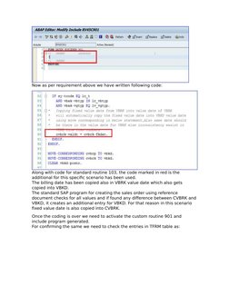 Custom VOFM Routine Creation Guide | PDF | Invoice | Subroutine