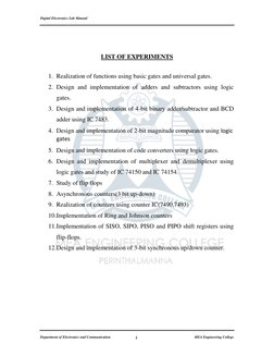 KTU Digital Electronics Lab Manual | PDF | Digital Electronics ...