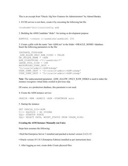 This is an excerpt from "Oracle 10g New Features for Administrators" by Ahmed Baraka.
1. If CSS service is not there, create