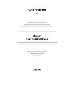 Ghana Bank Sort Codes Overview | PDF | Accra | Clearing (Finance)