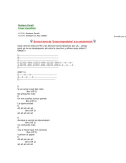 Gustavo Cerati (http://acordes.lacuerda.net/gustavo_cerati/)
Cosas Imposibles (http://acordes.lacuerda.net/gustavo_cerati/cos