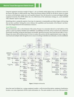 Maximo® Asset Management Made Simple
2
Using the equipment taxonomy example in Figure 1, one can identify similar failure iss