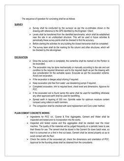 Pump House Construction Method Statement | PDF | Concrete | Surveying