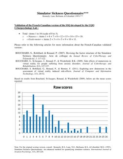 Simulator Sickness Questionnaire (1993) | PDF