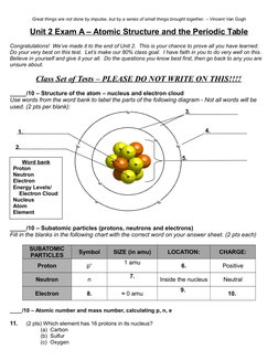 Great things are not done by impulse, but by a series of small things brought together. – Vincent Van Gogh
Unit 2 Exam A – At