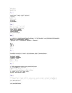 d) Hipérbaton.
e) Metonimia.
Resp. D
8. “Ayer leímos a Vallejo”, la figura aplicada es:
a) Metáfora.
b) Metonimia.
c) Sinécdo