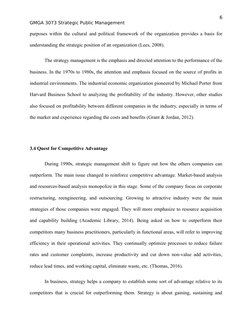 6
GMGA 3073 Strategic Public Management
purposes within the cultural and political framework of the organization provides a b