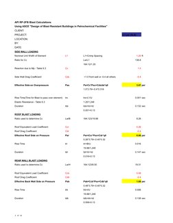 API RP-2FB Blast Load Calculations | PDF