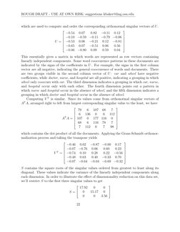 ROUGH DRAFT - USE AT OWN RISK: suggestions kbaker@ling.osu.edu
which are used to compute and order the corresponding orthonor