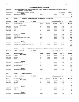 Página : 
S10 
1 
0901004 
Presupuesto 
MEJORAMIENTO DEL SERVICIO EDUCATIVO DE LA I.E. Nº 42096 MATEO PUMACAHUA EN EL DIS