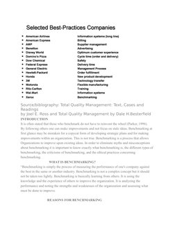 Source/biblography: Total Quality Management: Text, Cases and 
Readings
by Joel E. Ross and Total Quality Management by Dale
