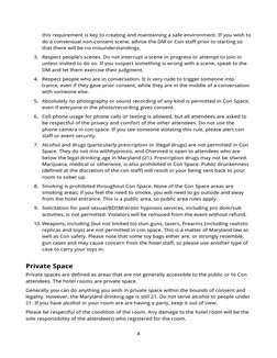 this requirement is key to creating and maintaining a safe environment. If you wish to 
do a consensual non-consent scene, ad