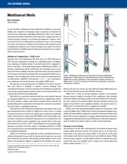 THE DEFINING SERIES
Figure 1. Multilateral wells are characterized according to definitions 
established in 1997 during the T