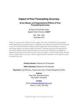 Copyright 2014, Applied Value LLC; all rights reserved. (2014) 
 
 
Though it is in many ways the backbone of an entire compa