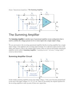 Home  (http://www.electronics-tutorials.ws/)/ Operational Amplifiers  (http://www.electronics-tutorials.ws/category/opamp)/ T