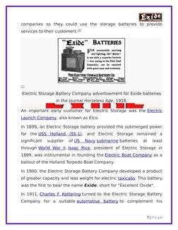 companies  so  they  could  use  the  storage  batteries  to  provide
services to their customers.[2]
Electric Storage Batter