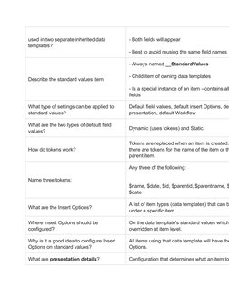used in two separate inherited data 
templates?
- Both fields will appear
- Best to avoid reusing the same field names
Descri