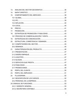 13.
ANALISIS DEL SECTOR GEOGRAFICO.....................................................36
14.
MAPA TURISTICO.................