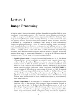 Digital Image Processing Lecture Notes | PDF | Image Resolution ...