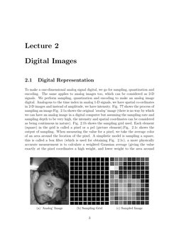 Digital Image Processing Lecture Notes | PDF | Image Resolution ...