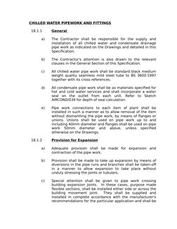 Chilled Water Pipework Specifications | PDF | Pipe (Fluid Conveyance ...