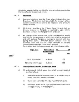 Chilled Water Pipework Specifications | PDF | Pipe (Fluid Conveyance ...