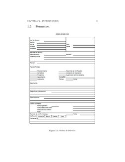 CAPÍTULO 1. INTRODUCCIÓN.
6
1.3.
Formatos.
Figura 1.1: Orden de Servicio.
