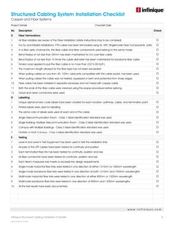 Structured Cabling Installation Guide | PDF | Cable | Optical Fiber