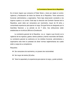 Poder Ciudadano en Venezuela: Funciones y Origen | PDF | Venezuela ...