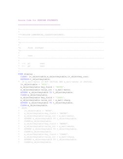 Source Code for PERFORM STATMENTS
===================================
*------------------------------------------------------