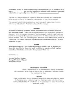 18th Birthday Debut Program Script | PDF