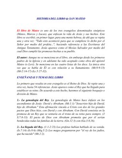 HISTORIA DEL LIBRO de SAN MATEO
El libro de Mateo es uno de los tres evangelios denominados sinópticos
(Mateo, Marcos y Lucas