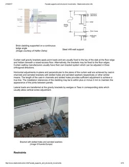 Facade Supports and Structural Movements - Steelconstruction | PDF