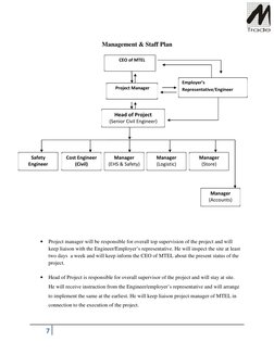 
 
 
 
Management & Staff Plan 
 
 
 
 
 
 
 
 
 
 
 
 
 
 
 
 
 
 
 
 
 
 
 
 
 
 
• Project manager will be responsible