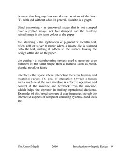 Ust.Ahmed Magdi                   2016                      Introduction to Graphic Design     9 
 
because that language has