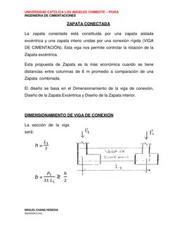 UNIVERSIDAD CATOLICA LOS ANGELES CHIMBOTE – PIURA 
INGENIERIA DE CIMENTACIONES 
MIGUEL CHANG HEREDIA 
INGENIERO CIVIL