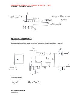 UNIVERSIDAD CATOLICA LOS ANGELES CHIMBOTE – PIURA 
INGENIERIA DE CIMENTACIONES 
MIGUEL CHANG HEREDIA 
INGENIERO CIVIL