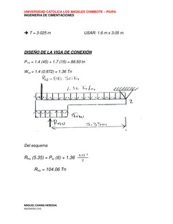 UNIVERSIDAD CATOLICA LOS ANGELES CHIMBOTE – PIURA 
INGENIERIA DE CIMENTACIONES 
MIGUEL CHANG HEREDIA 
INGENIERO CIVIL