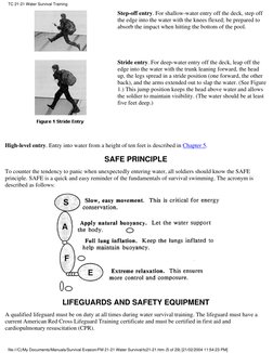 Army Water Survival Training Manual | PDF | Swimming | Anatomical Terms ...