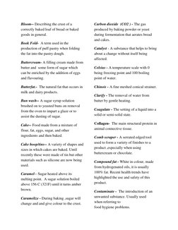 Essential Baking Terminologies A-Z | PDF | Breads | Baking