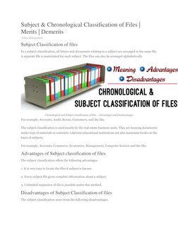 Methods of File Classification Systems | PDF | Numbers | Business