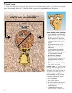Sistema com Duas Bombas Hidráulicas.
•
Projeto de bomba segmentada para
potência hidráulica dedicada para a
direção e para os